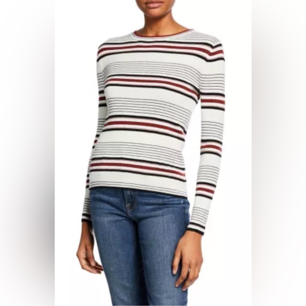 Frame Striped Wool Blend Sweater Size XL
